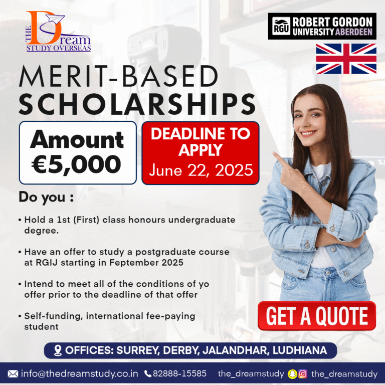 MERIT-BASED SCHOLARSHIPS 🎓🏆 Award: €5,000
