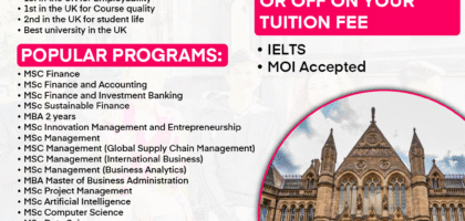 Glasgow Caledonian University is now OPEN for Sept 2025 Intake!